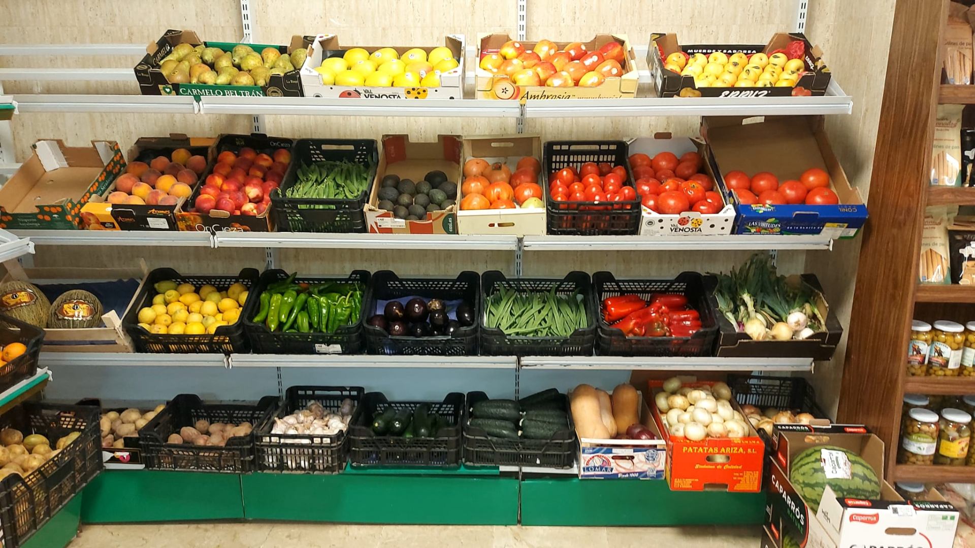 Frutas y verduras frescas